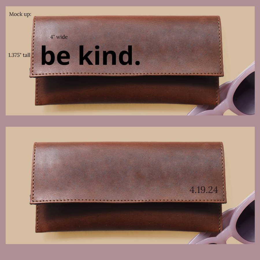 WH Sunglasses Case - Customizable Word