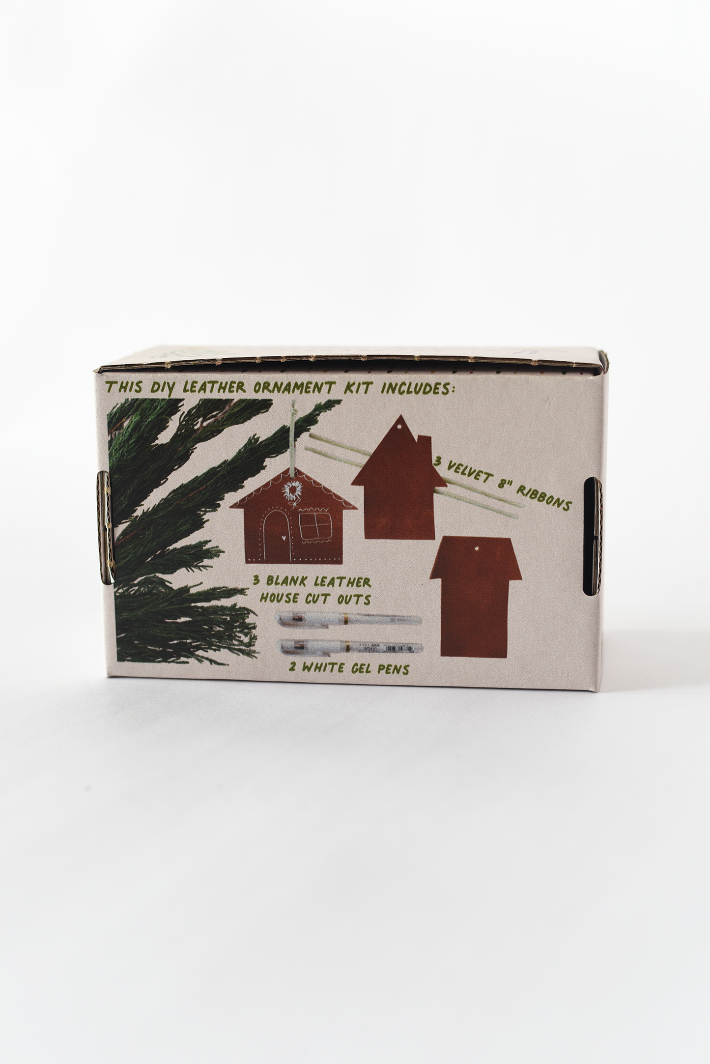 DIY Leather Gingerbread House Ornament Making Kits