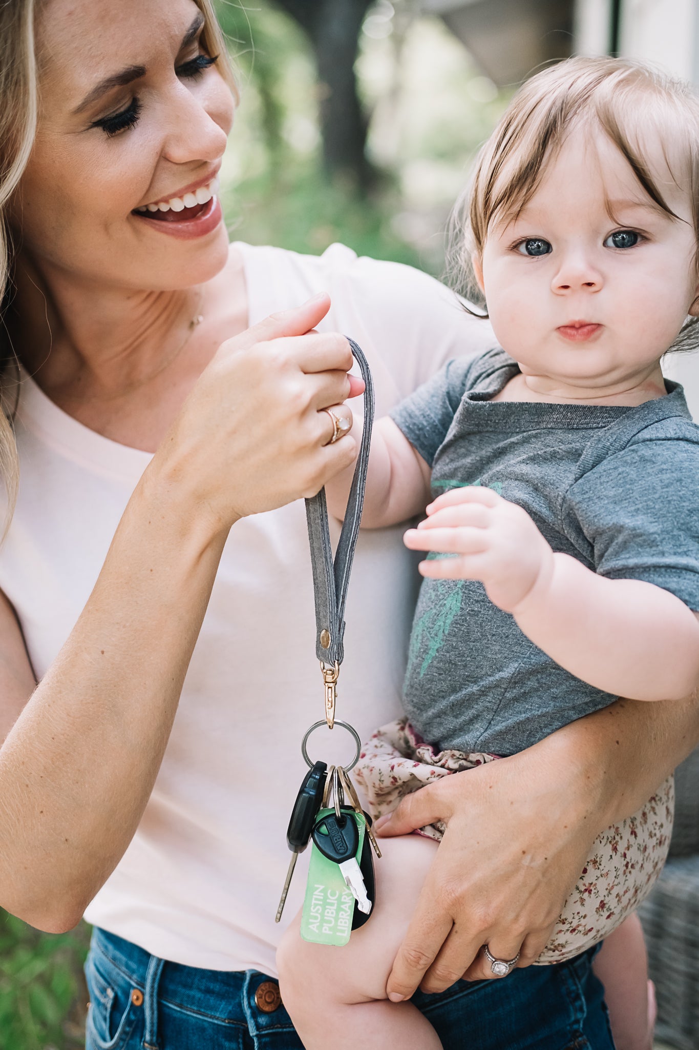 Detachable Leather Wristlets for Keys