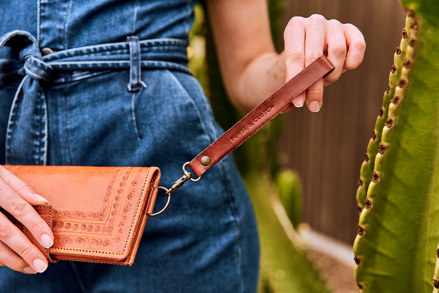 Hand embossed Wallet  Wristlets from Mexico