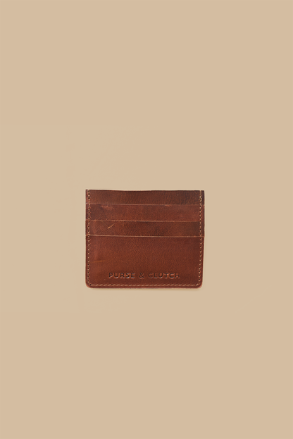 Buffalo Leather Wallet in Chestnut Brown from India