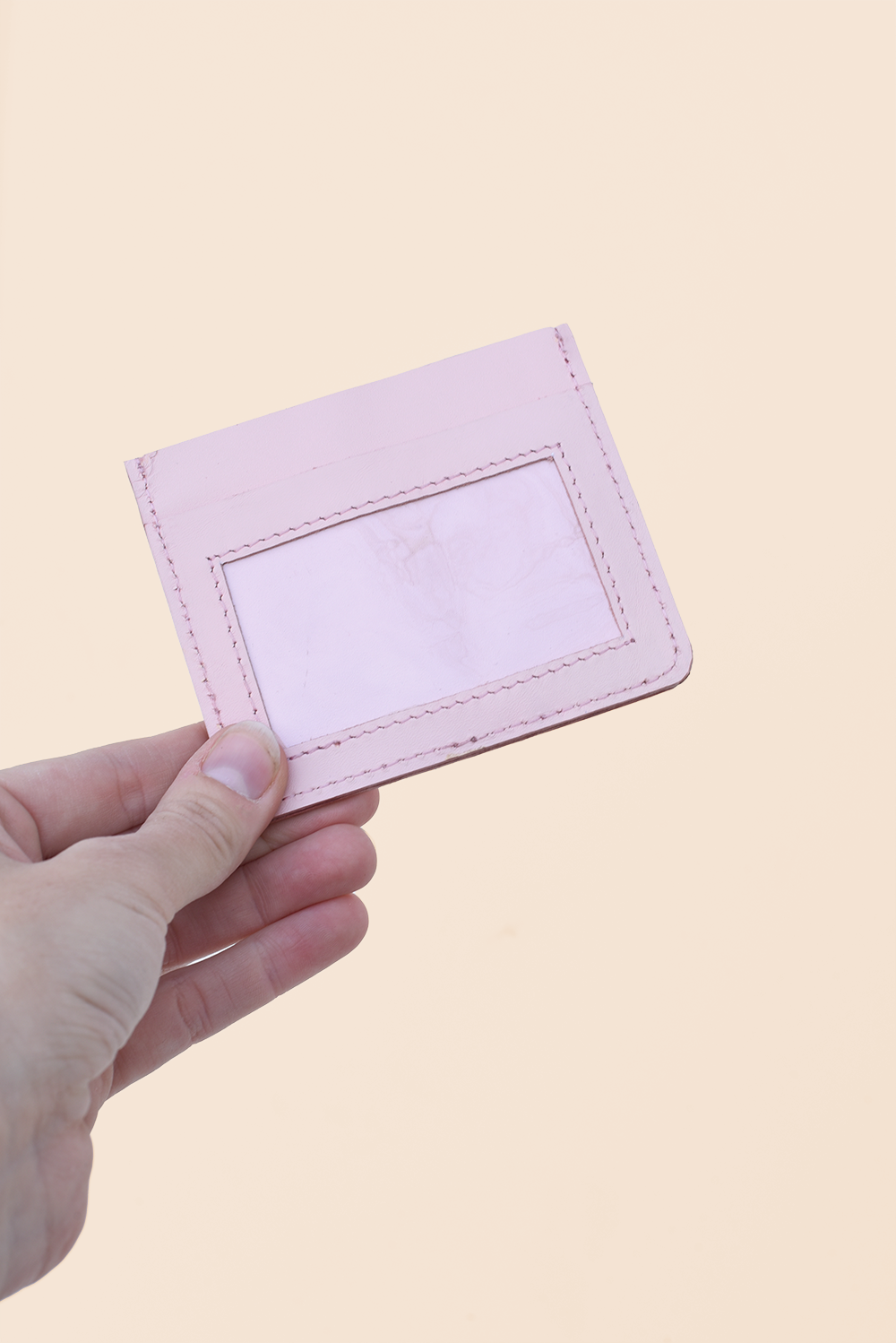 Classic Card Wallet in Pink Leather