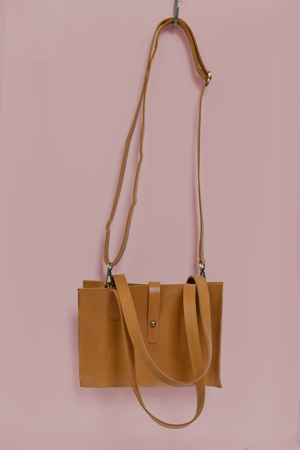 GEN Convertible Midsized Handbag, Caramel