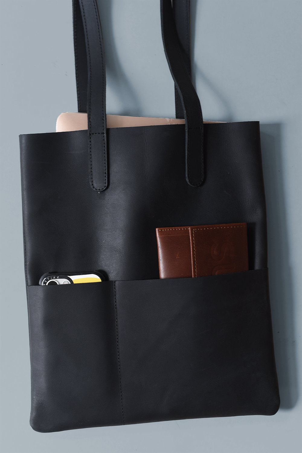 Custom Branded Slim Outside Pockets Handbag