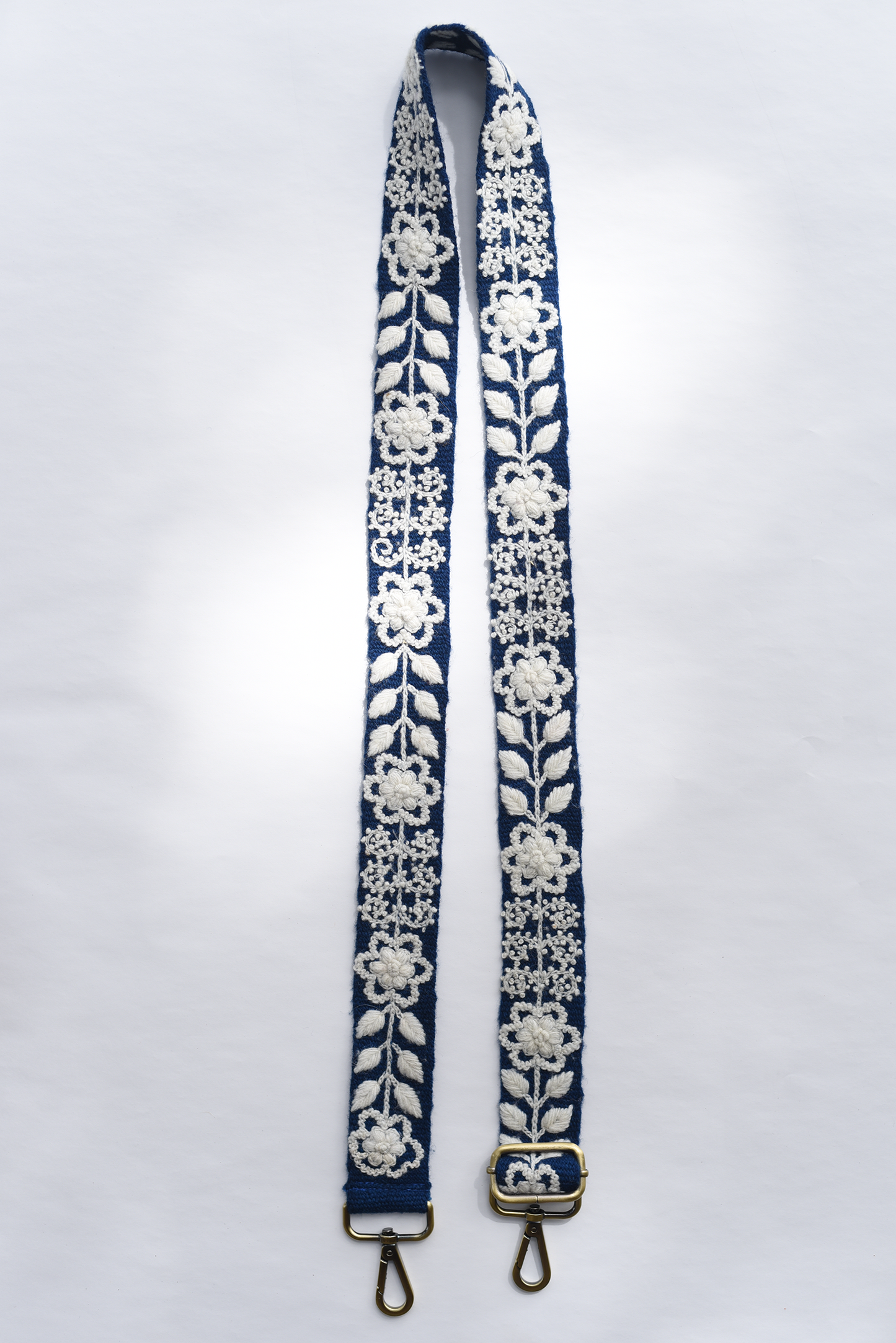 Navy & White Adjustable Strap