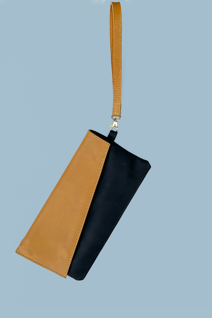 Asymmetric Leather Clutch from Ethiopia