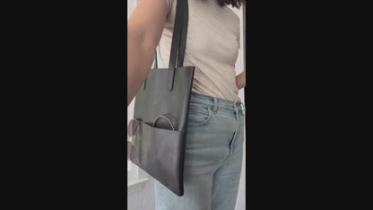 Slim Outside Pockets Handbag