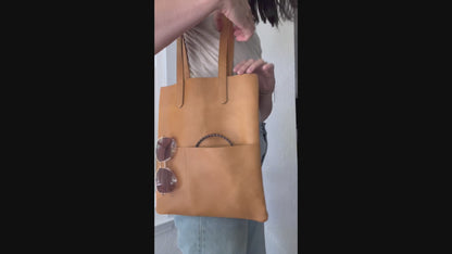 Slim Outside Pockets Handbag