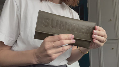 Video of Green leather sunglasses cases