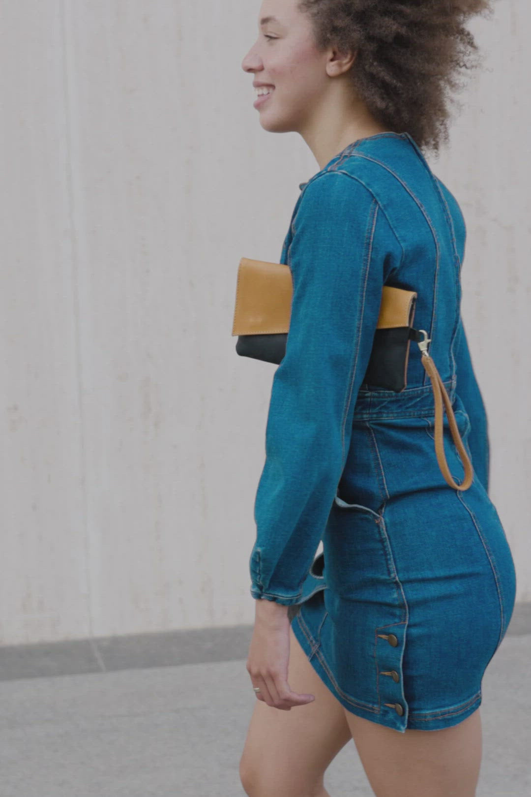Ethically made leather clutches