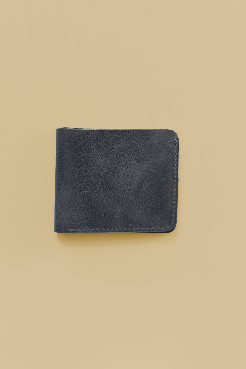 Dark Gray Bifold Leather Wallet