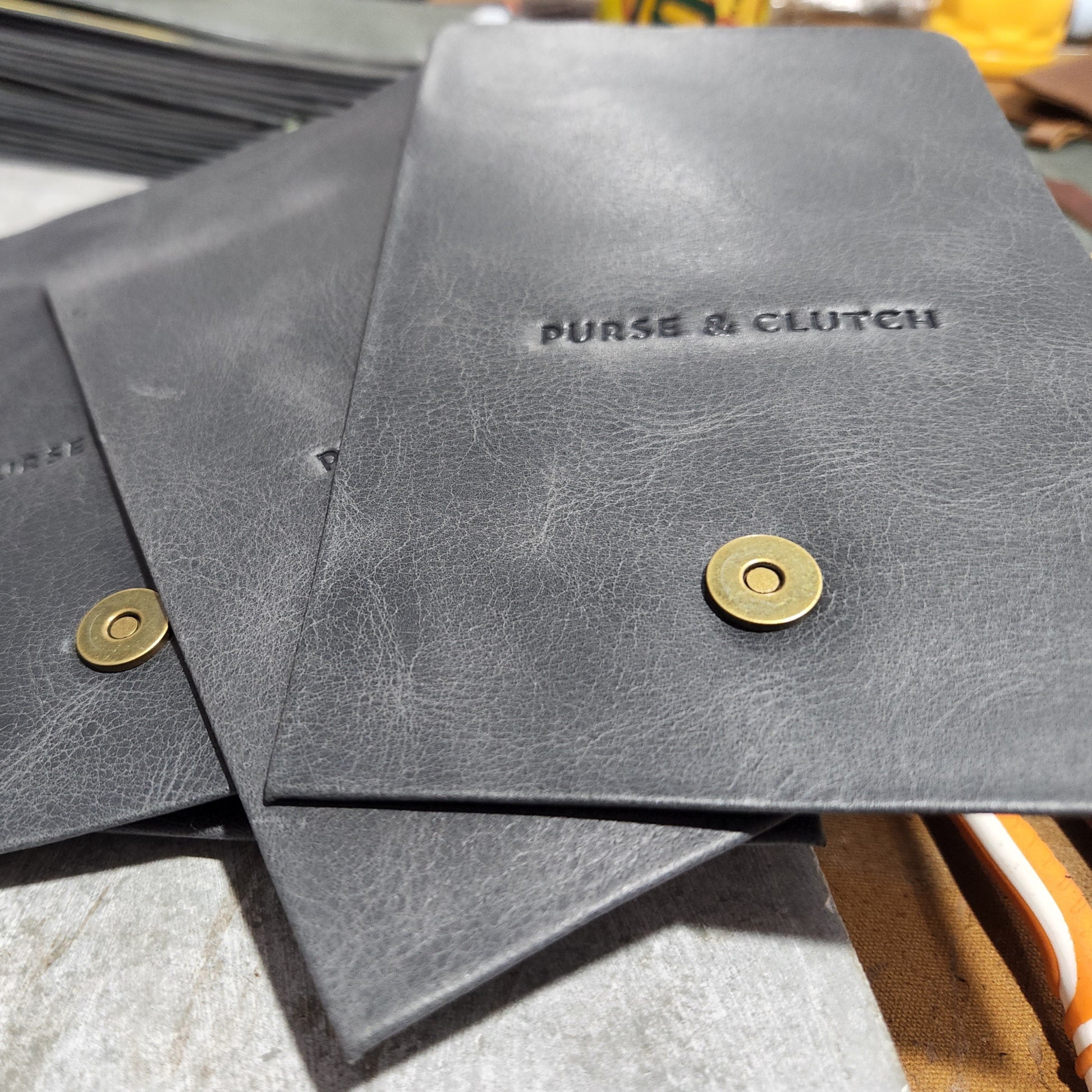 Ethically handmade leather card carriers