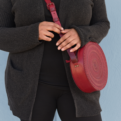Mexican Leather Purses in Red