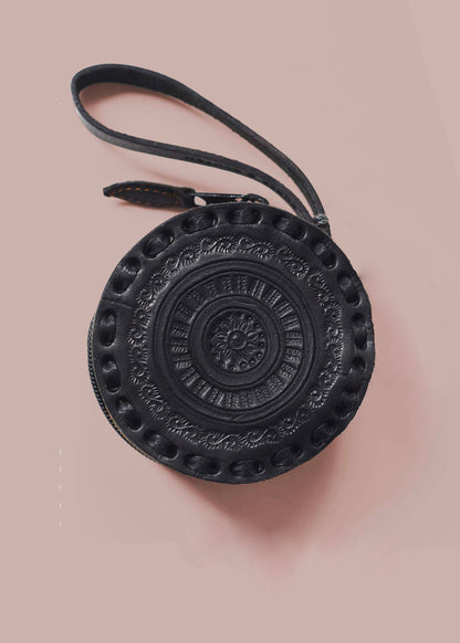 Embossed Circle Wristlet from Mexico