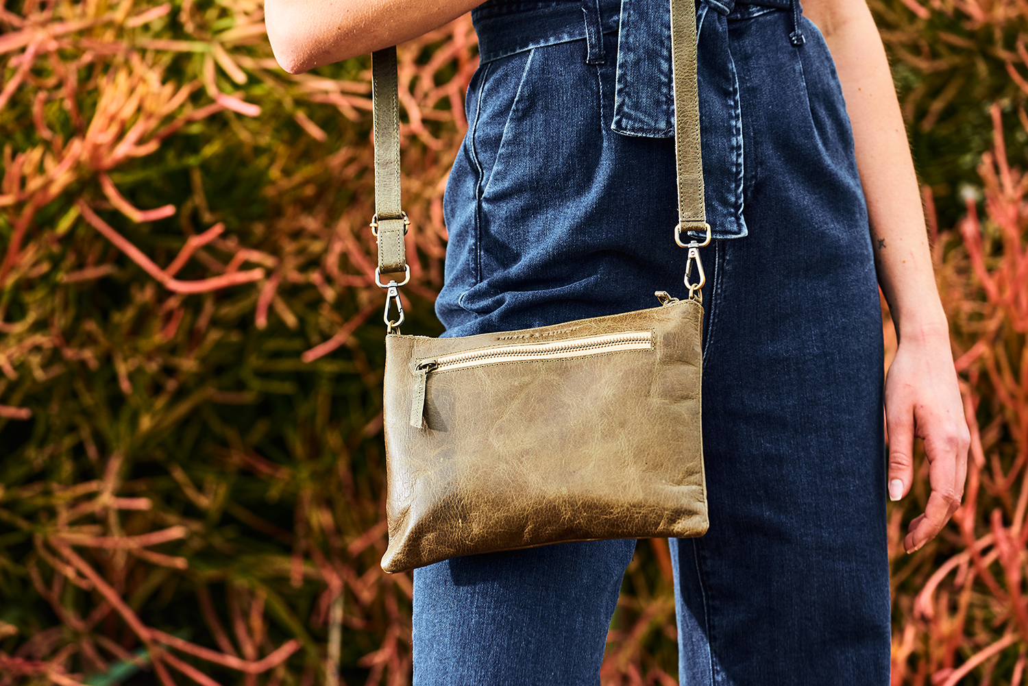Ethically handmade leather purses