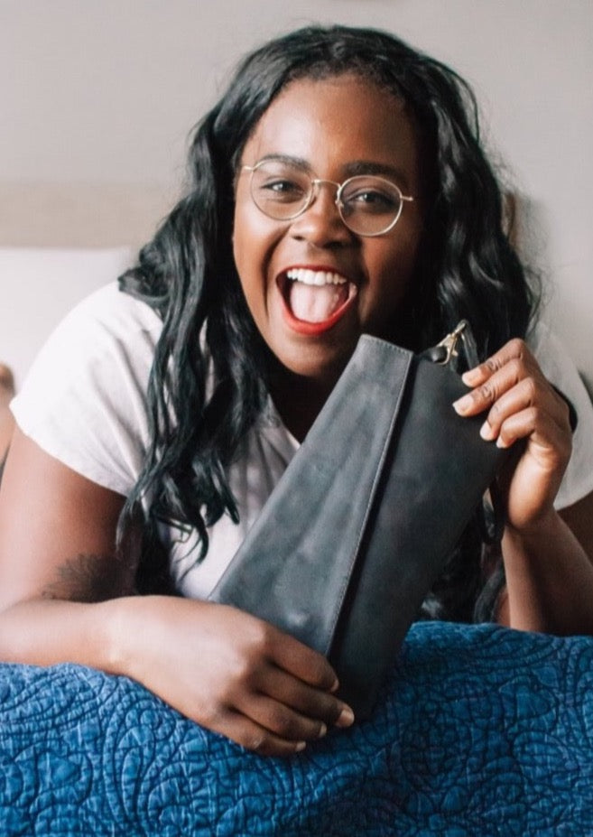 Handcrafted Ethiopian Leather Clutch Purses